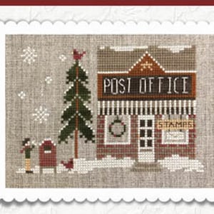 Little House Needleworks POST OFFICE Cross Stitch Pattern - Hometown Holiday Series #21