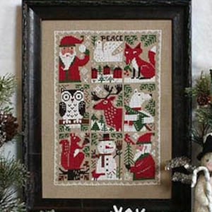 The Prairie Schooler EVERGREEN Cross Stitch Pattern ~ Winter Cross Stitch ~ Prairie Schooler Cross Stitch