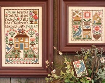 The Prairie Schooler JUNE Cross Stitch Pattern - Summer Cross Stitch