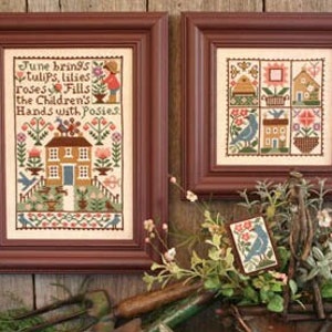 The Prairie Schooler JUNE Cross Stitch Pattern - Summer Cross Stitch