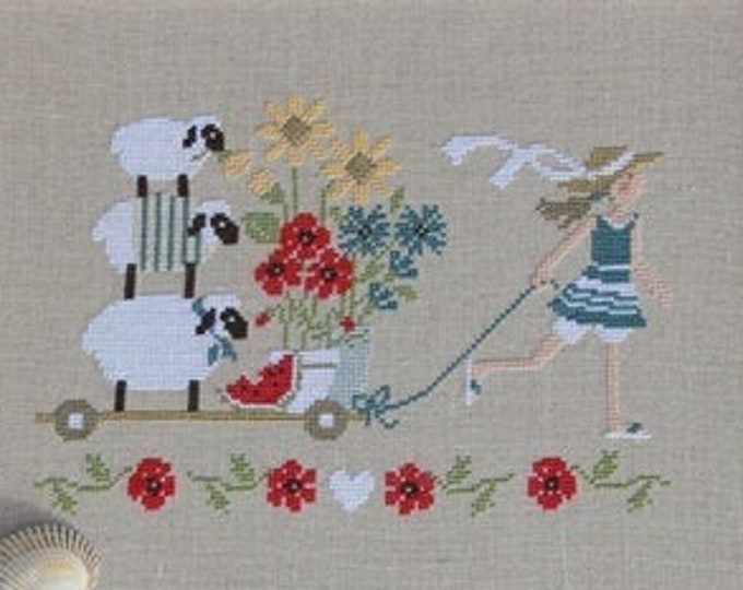 Madame Chantilly Cross Stitch SUMMER DELIVERY Cross Stitch Pattern - Etsy