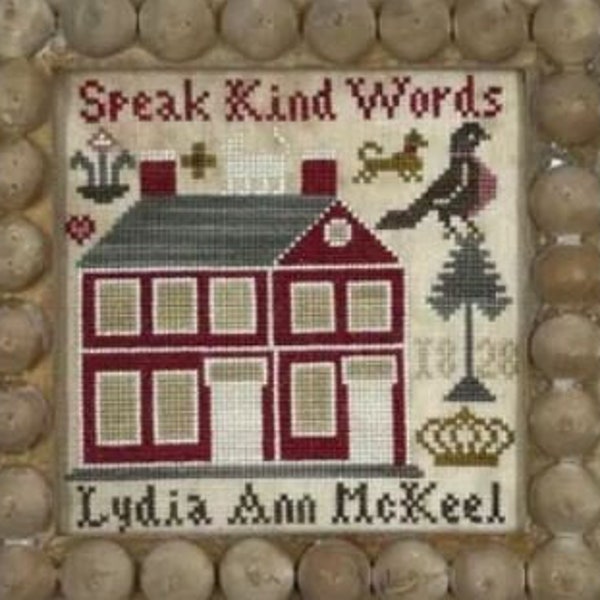 Needlemade Designs Speak Kind Words Cross Stitch Pattern - New Cross Stitch ~ Needlemade Designs Cross Stitch