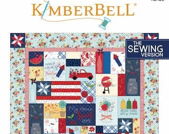 NEW  Kimberbell Designs RED, WHITE & Bloom - Sewing Version - Quilt Pattern