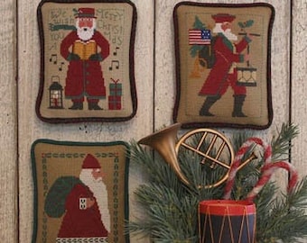 The Prairie Schooler Santa's Revisited VII (1985, 2002 & 2014) Cross Stitch Patterns - Christmas Cross Stitch