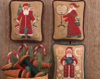 The Prairie Schooler Santa's Revisited VI (1995, 2003, 2004 ) Cross Stitch Patterns - Christmas Cross Stitch