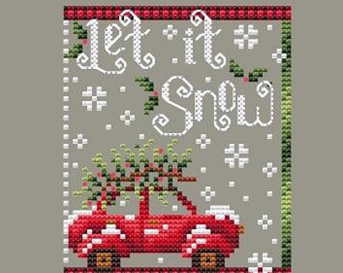 Shannon Christine LET IT SNOW Cross Stitch Pattern - Christmas Cross ...