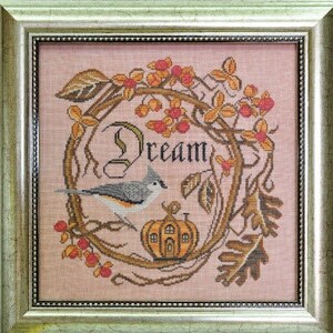 Cottage Garden Samplings AUTUMN DREAM  - Part 11 ~ Cross Stitch Pattern ~ Autumn Cross Stitch ~ Fall Cross Stitch ~ Songbird Garden Series