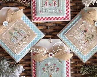 Little House Needleworks SNOWY PETITES - New Cross Stitch ~ Cross Stitch Petites Series ~ Little House Needleworks Cross Stitch