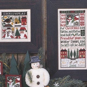 The Prairie Schooler CHRISTMAS DAY Cross Stitch Pattern ~ Christmas Cross Stitch ~ Prairie Schooler Cross Stitch