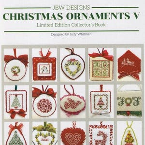 NEW! JBW Designs Christmas Ornaments Book V Cross Stitch Pattern - Christmas Cross Stitch ~ Christmas Ornaments V Book JBW Designs