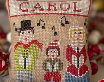 Mani Di Donna ~ Joyful Christmas CAROL Cross Stitch Pattern  ~ 2022 Needlework Expo ~ Christmas Cross Stitch