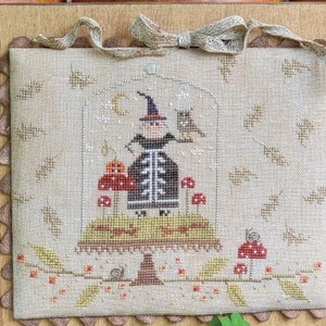 NEW! Brenda Gervais ~ With Thy Needle & Thread Woodland Witch Cross Stitch Pattern ~ Halloween  Cross Stitch ~ Brenda Gervais Cross Stitch
