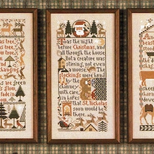 The Prairie Schooler CHRISTMAS SAMPLERS Cross Stitch Pattern - Christmas Cross Stitch