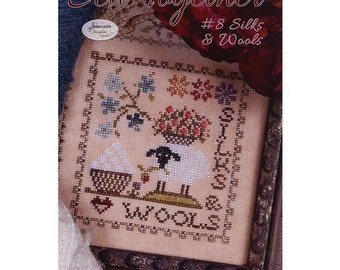 Jeannette Douglas Designs Sew Together #8 Silks & Wools Cross Stitch Pattern ~ Jeannette Douglas Cross Stitch Charts