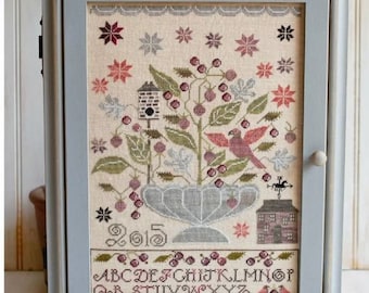 Plum Street Samplers BLACKBERRY HOUSE Cross Stitch Pattern ~ Plum Street Samplers Cross Stitch