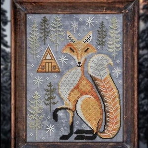 Cottage Garden Samplings A Year In The Woods THE FOX #1 Cross Stitch Pattern ~  NEW 12 Part Series  - Cross Stitch Series