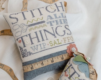 Erica Michaels Stitch All The Things  Cross Stitch Pattern ~ New Erica Michaels Cross Stitch