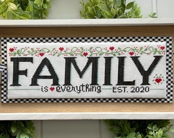 Stitching With The Housewives FAMILY Cross Stitch Pattern ~ Priscilla Blain ~ Anabella's ~ New Cross Stitch ~ Counted Cross Stitch