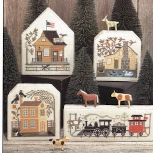 Prairie Schooler A PRAIRIE VILLAGE I ~ Cross Stitch Pattern - Prairie Schooler Cross Stitch ~  New Cross Stitch