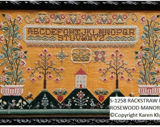 2022 Needlework Expo PREORDER Rosewood Manor RACKSTRAW Hill Cross Stitch Pattern Preorder 2022