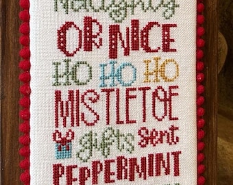 NEW! Anabella's Needleart It's Christmas Time  Cross Stitch Pattern ~ Christmas Cross Stitch ~ Anabella's Cross Stitch