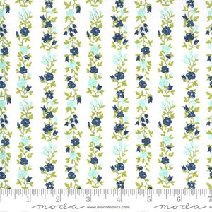 Sunday Stroll by Bonnie & Camille for Moda Fabrics – Cream Floral Vine Yardage - MODA FABRIC