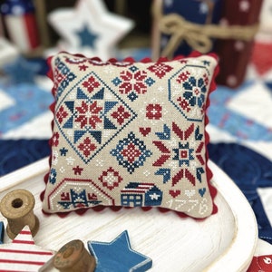 2024 Nashville Needlework Market Primrose Cottage Stitches Patriotic Quaker Nashville Needlework Market Anabella's image 1