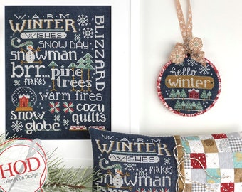 Hands on Design LET'S TALK WINTER Cross Stitch Pattern - New Cross Stitch