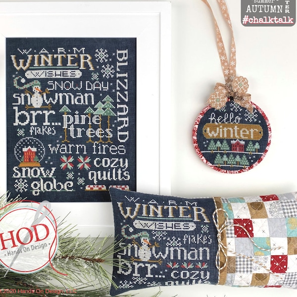 Hands on Design LET'S TALK WINTER Cross Stitch Pattern - New Cross Stitch