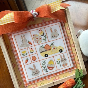 PDF Anabella&#39;s Needleart Tray Displays ™  Easter Cross Stitch Pattern ~ Easter Cross Stitch ~ Anabella&#39;s Cross Stitch ~ PDF