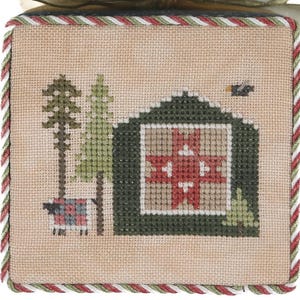 Heart In Hand ~ Quilted Frill Cross Stitch Pattern - Heart in Hand Cross Stitch ~ Tiny Town Frill Cross Stitch ~ New Cross Stitch