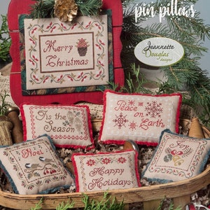 Jeannette Douglas Designs ~ CHRISTMAS CHEER Cross Stitch Pattern ~ Christmas Cross Stitch