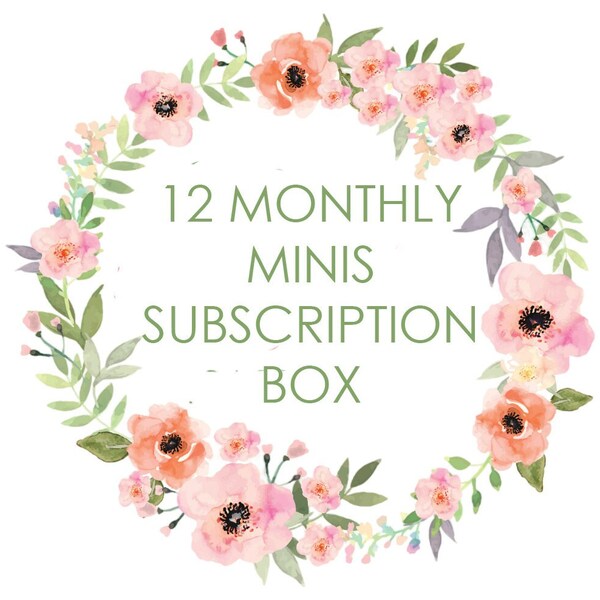 NEW! Anabella's 12 Monthly Minis Cross Stitch Subscription Box  ~ JUNE Cross Stitch Subscription Box ~ Pre-Order