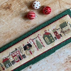 Heart in Hand CHRISTMAS TINY TOWN Cross Stitch Pattern - Christmas Cross Stitch