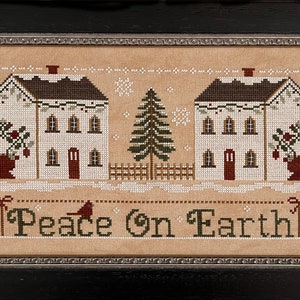 Little House Needleworks PEACE ON EARTH New Cross Stitch - Etsy