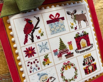 NEW! Anabella's Needleart ~ Tray Display Winter Cross Stitch chart ~ Anabella's  Cross Stitch ~ Christmas Cross Stitch ~ Winter Cross Stitch