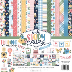 New! Carta Bella OUR STORY MATTERS 12" x 12" Scrapbook Kit ~  New Scrapbook Kit ~ Family Scrapbook Kit