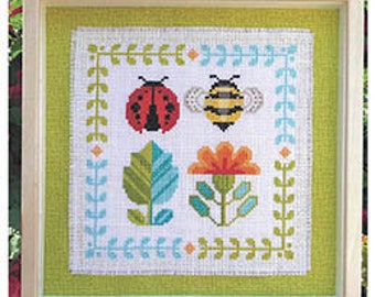 Robin Pickens Garden Friends Cross Stitch pattern ~ Robin Pickens Cross Stitch ~ Anabella's ~ New Cross Stitch