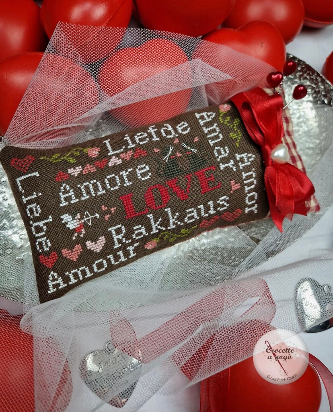 Crocette a gogò LOVE WORDS  Cross Stitch Pattern ~ Valentine's Day Cross Stitch ~ New Cross Stitch