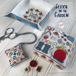 Hands on Design STITCH In The GARDEN  Cross Stitch Pattern ~ New Cross Stitch ~ Hands on Design Cross Stitch