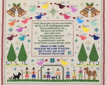 Monticello Stitches Holiest Night 2022 Cross Stitch Pattern - Christmas Cross Stitch ~ Monticello Stitches Cross Stitch