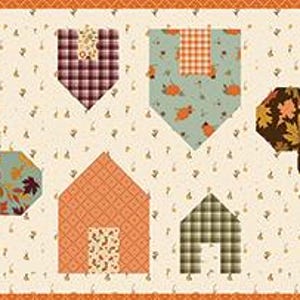 Awe of Autumn Pressed Leaves Quilt Kit ~ Sandy Gervais Fabric ~ Riley ...