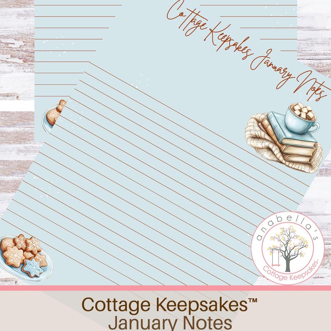 Cottage Keepsakes™ January Notes Page | Cozy Winter Notes & Journaling ...