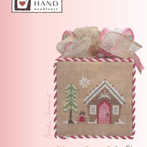 NEW! Heart in Hand GINGERBREAD FRILL Cross Stitch Pattern,  Heart in Hand Cross Stitch ~ Christmas Cross Stitch ~ Anabella's