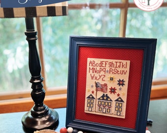 Anabella’s Needleart SIMPLE SAMPLERS PATRIOTIC ™ Cross Stitch Pattern ~ Cross Stitch Sampler ~ Patriotic Cross Stitch Sampler ~ Anabella's