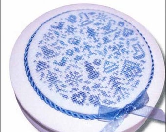 JBW Designs WINTER In The ROUND Cross Stitch Pattern - Winter Cross Stitch