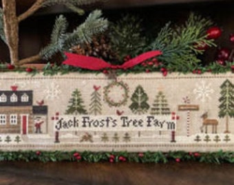 Little House Needleworks Jack Frost&#39;s Tree Farm Cross Stitch Pattern | JACK FROST #1