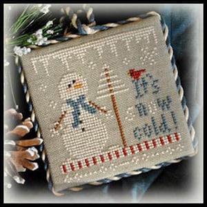 Little House Needleworks IT'S SNOW COLD Cross Stitch Pattern - Winter Cross Stitch