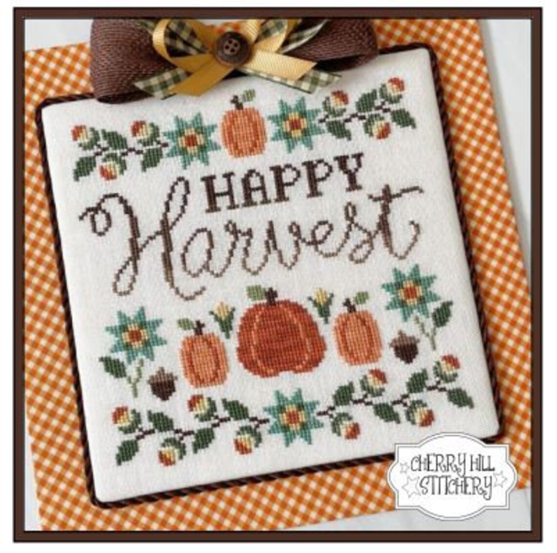 Cherry Hill Stitchery HAPPY HARVEST Cross Stitch Pattern PDF Etsy
