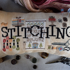 When I THINK of STITCHING PDF Cross Stitch Pattern by Puntini Puntini - Immediate Download pdf file